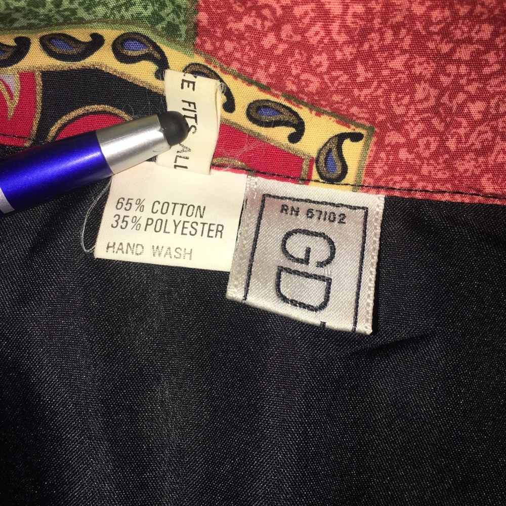 Gdt Too Vintage Button Up Retro Print Jacket - image 5